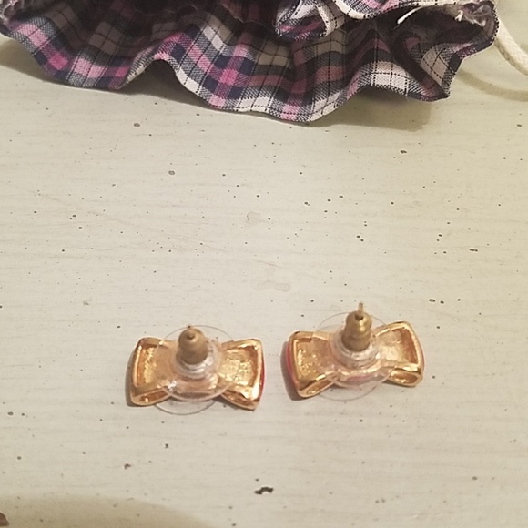 AUTHENTIC KATE SPADE RED EARINGS - Picture 2 of 3